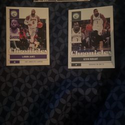 LEBRON JAMES AND KEVIN DURANT PSA RARE CARDS