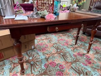 Ethan Allen converts to dining table. British classics