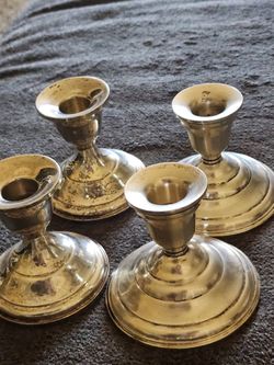 4 Sterling Silver Handel Holders