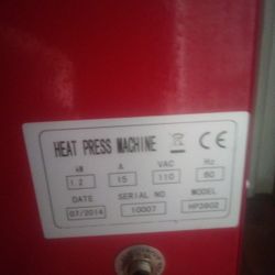 Hot Press Machine Used But In Good Condition 