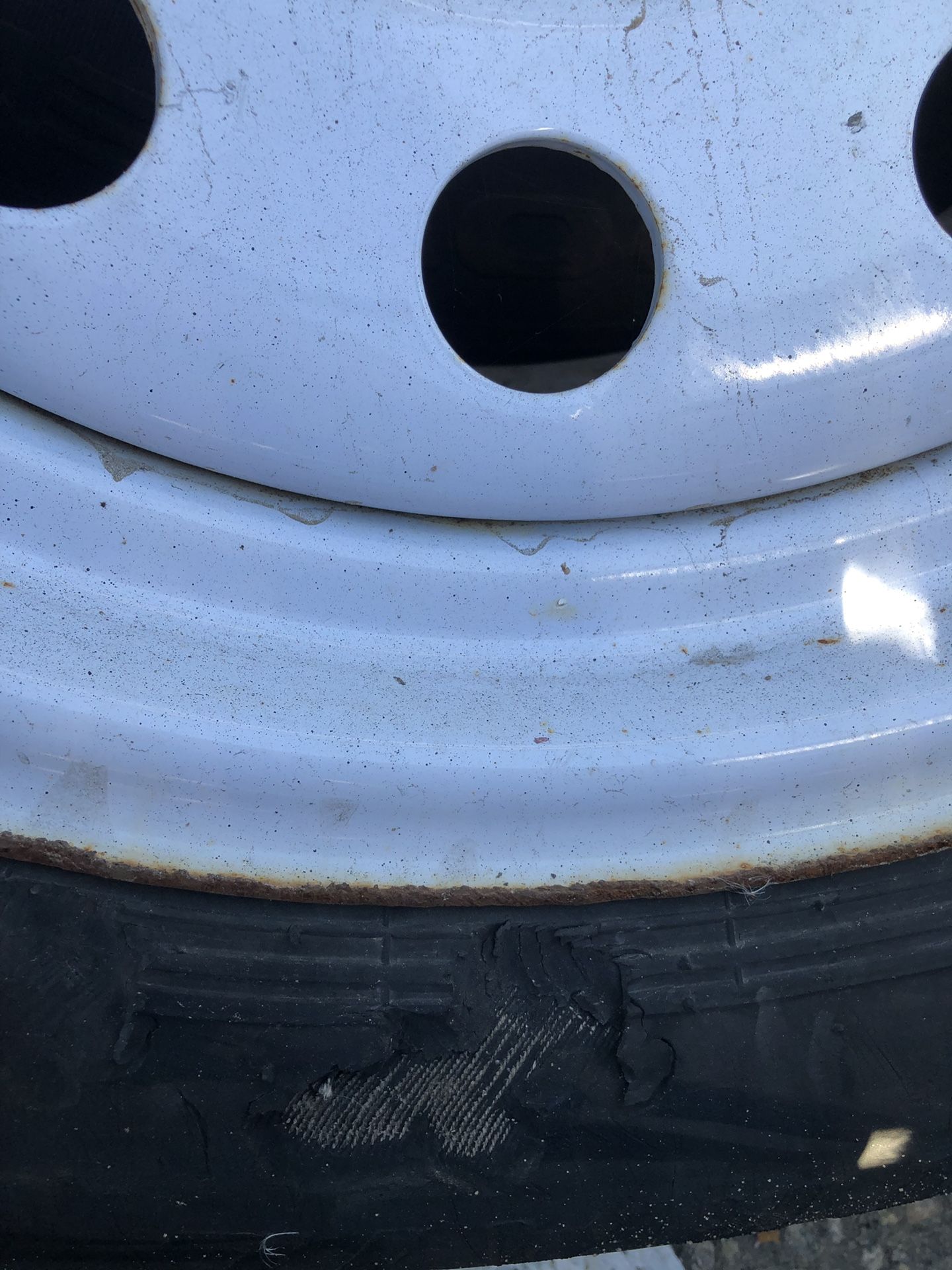 Trailer rim and tire