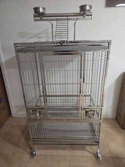 Stainless steel bird cage