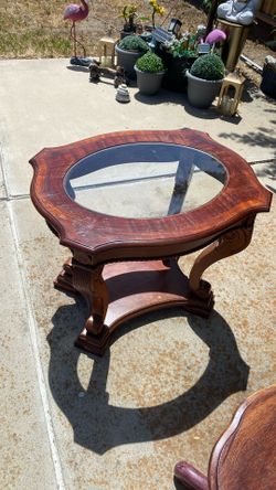 Side Coffee Table Solid Wood