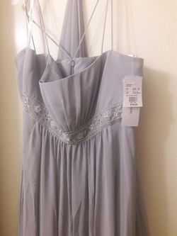 gray formal dress