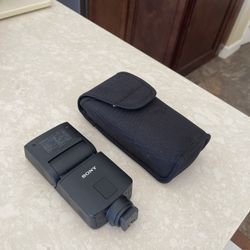 Sony model HVL-F32M flash with case $150 obo pick up only