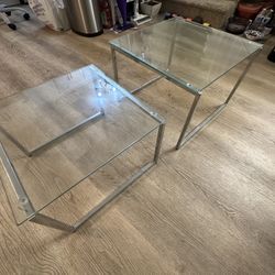 Glass Top Side Tables