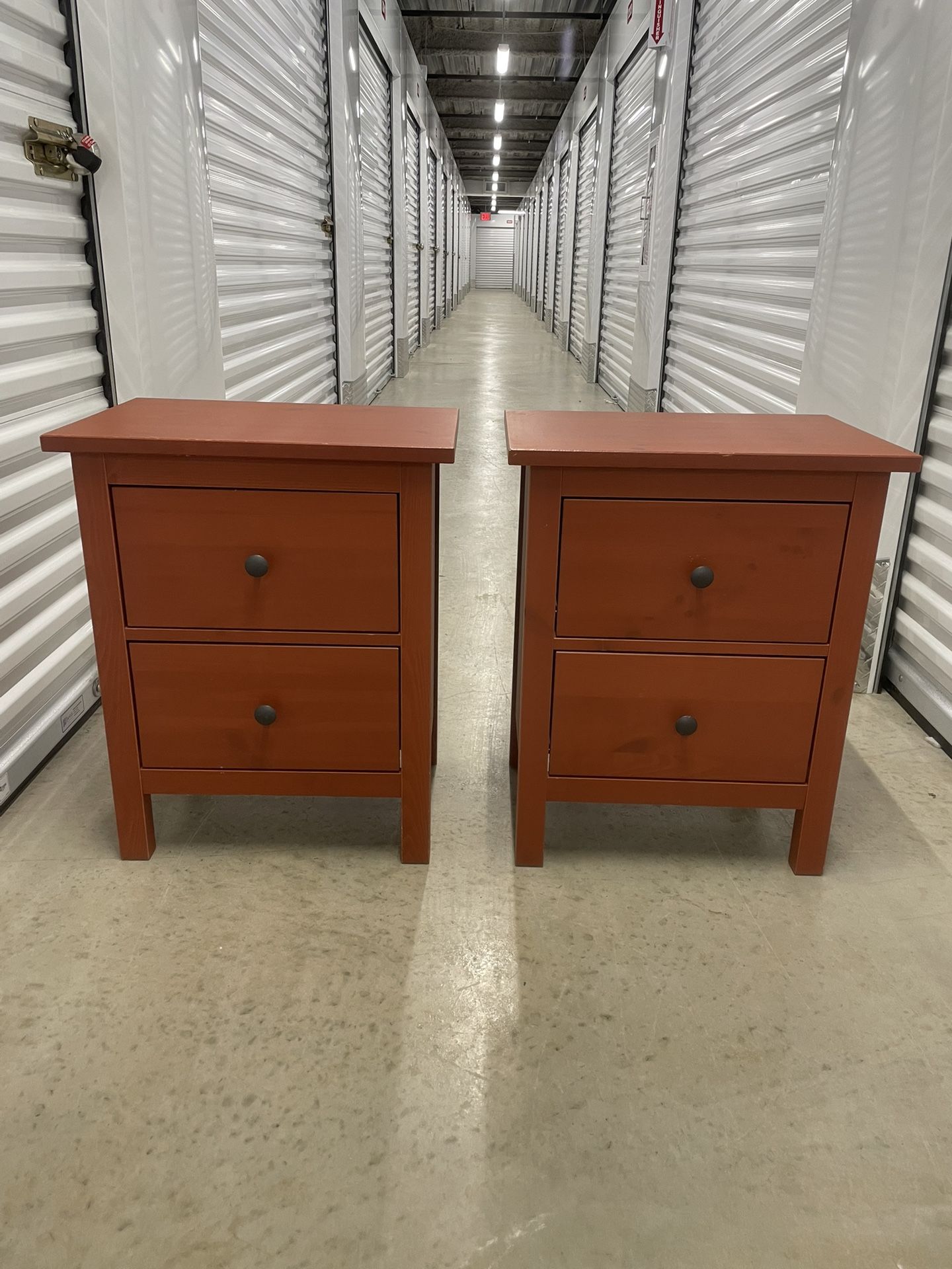 IKEA Hemnes 2 - drawer chest / Nightstand / End Table, Red