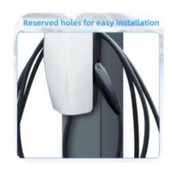 JATRHG Universal EV Charger Pedestal Stand Heavy-Duty Wallbox Charging Station Mount