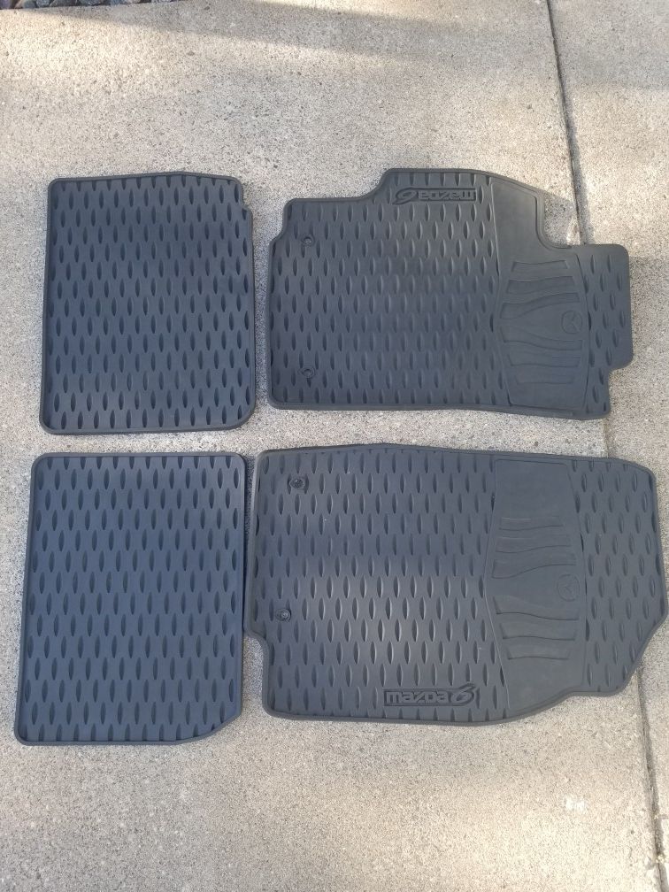 Mazda 6 OEM rubber mats (4) ideal for winter 2009, 2010, 2011, 2012, 2013