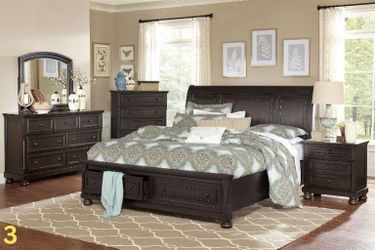 Contemporary 5-Pc. Bedroom Sets with Storage Drawers start at $999.00