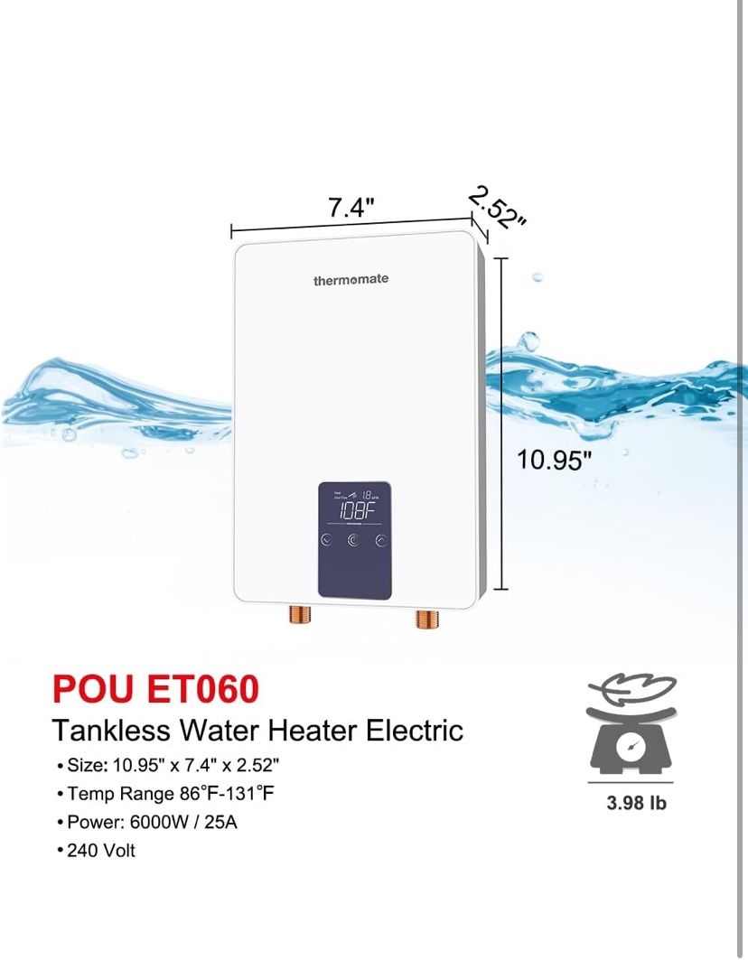 Brand New Tankless Water Heater Electric