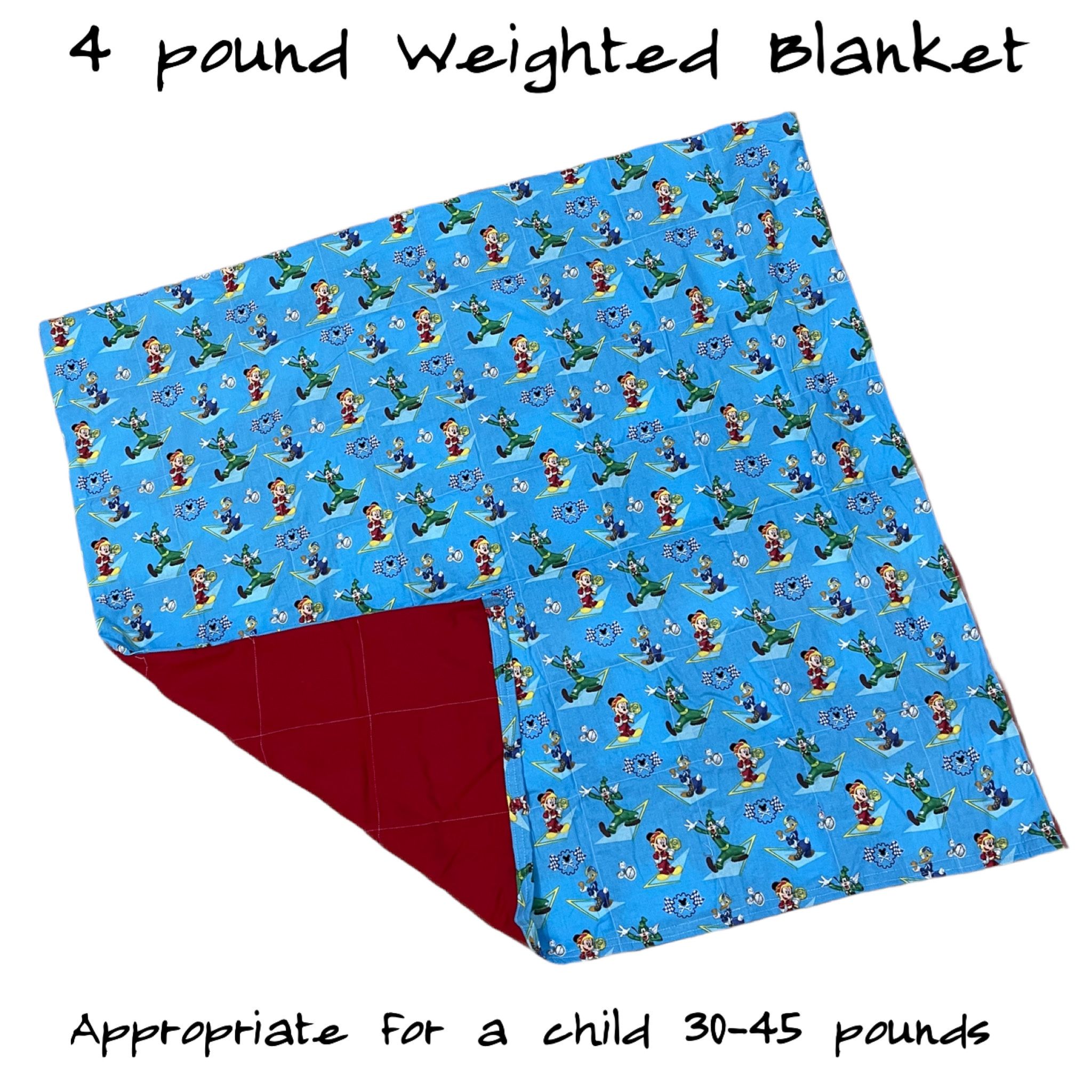 4 pound Micky Mouse Club Weighted Blanket