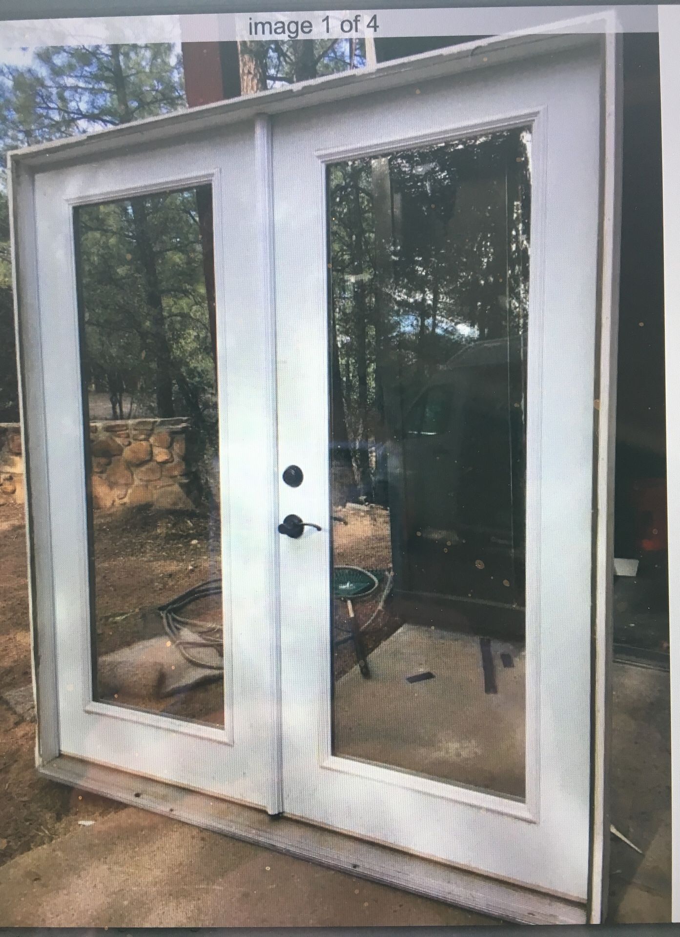 Pre-hung exterior glass French doors must go today!