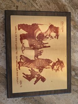 Vintage 1979 Aislin Political Cartoon Plaque Montreal Gazette Quebec Sovereignty