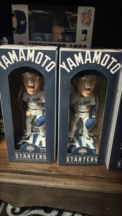 Yamamoto Dodgers 2025 World Champion Bobblehead (x2)