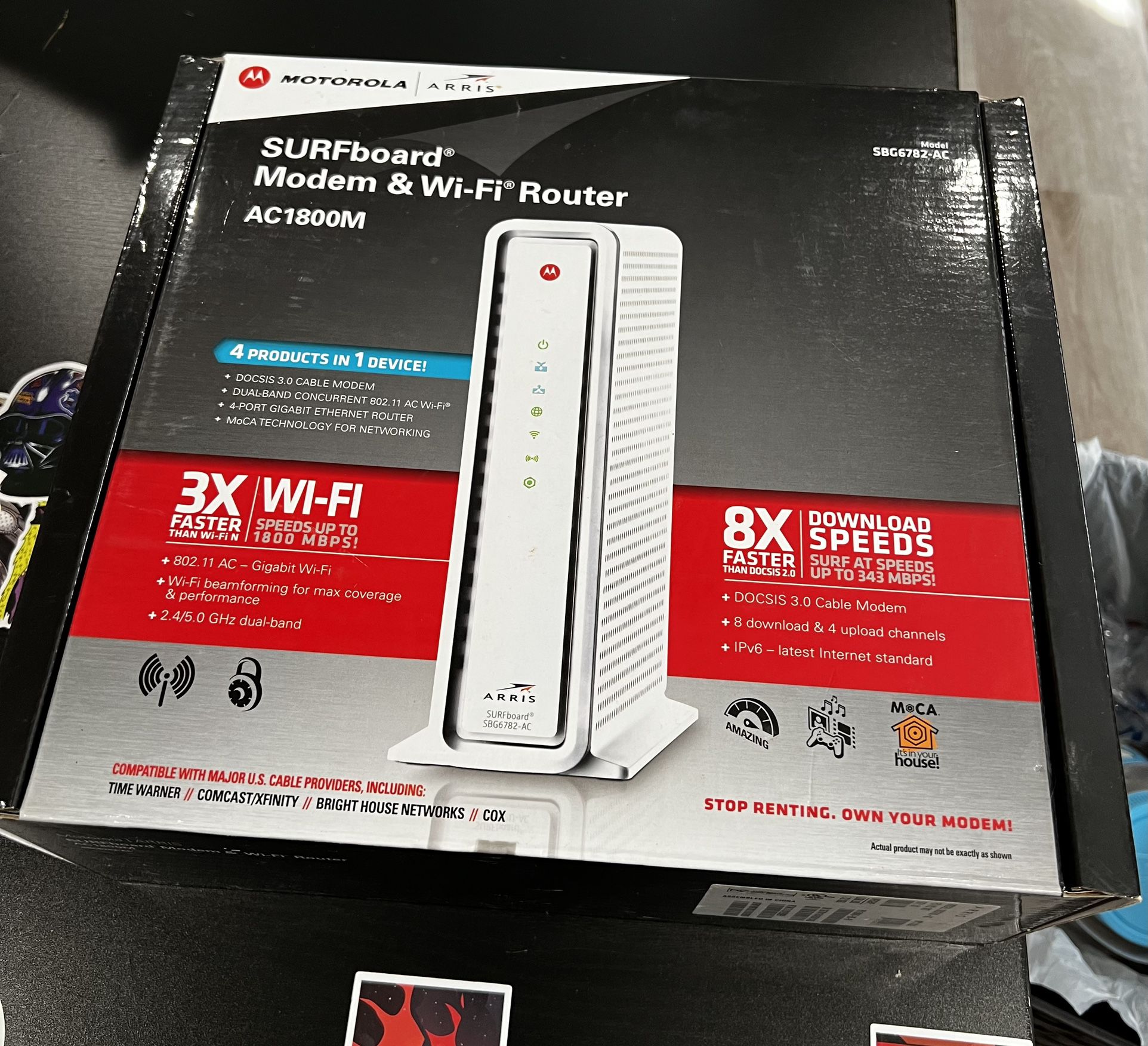 Modem & Wifi Router. 
