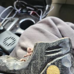 Art Carved Craft Wooden Shoe