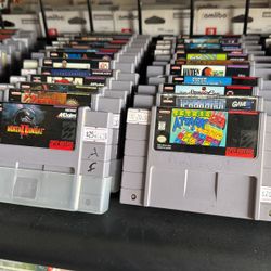 Super Nintendo Games *PRICES VARY DEPENDING ON THE GAME*