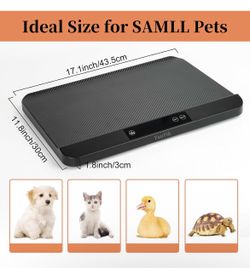YAUYIK Digital Pet Scale, Baby Scale with Non-Slip Mat, Up to 88lb, Black 5 Units, LED Display, Hold Function, Weigh Scale for Newborn Puppy Kitten, W