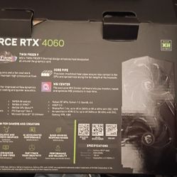 Msi GEFORCE  RTX 4060 BRAND NEW 