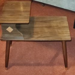 Refurbished Mid Century Modern Side Table 