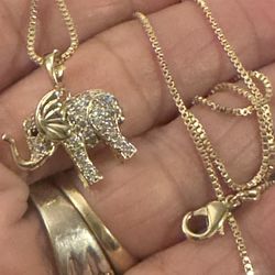 14k gold plated necklace
