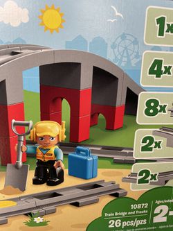 Lego Duplo Town Train Bridge and Rails 10872