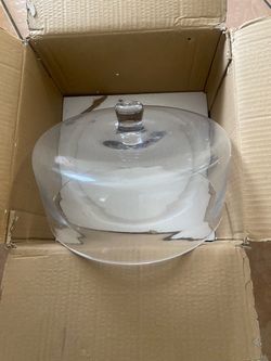 Galashield Glass dome for cakes, lid for freshness and display, 12 inches in diameter