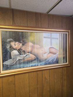 Large framed painting