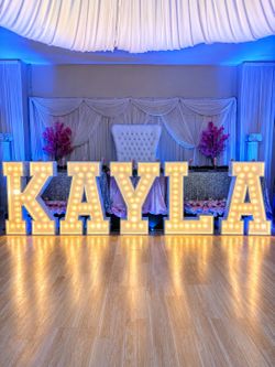 Marquee light up letters
