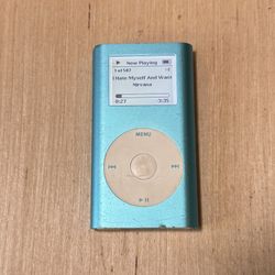 iPod Mini 1st Gen Model:A1051 4GB Blue Tested Good w/507 Song Read Info Below! 