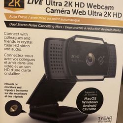 Alura Tek Ultra 2K HD Webcam
