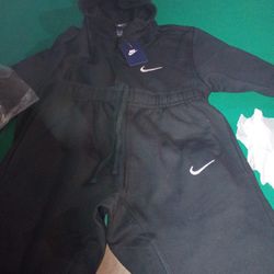Men's Nike Hoodie Full Zip 2 Piece Tracksuit Sportswear Fleece Hoodie Tracksuit