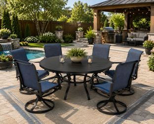 7 pcs. New in box patio table set