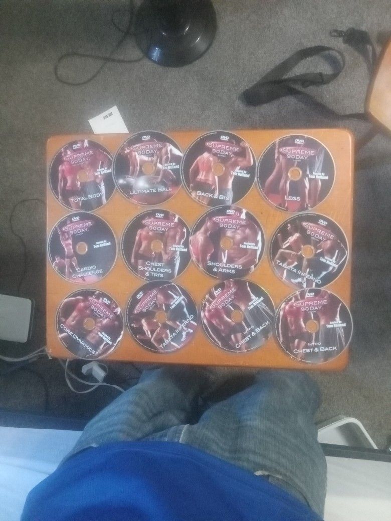 12 Discs Full Body Workout Total Body Legs Buys Tries Cardio Chest Shoulders Shoulders And Arms Chest And Back Cardio Core Dynamics More Chest And Bac