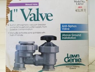 Lawn Genie 1" Valve Anti-Siphon Sprinkler Valve