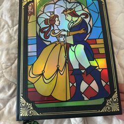 Disney Beauty and the Beast Stain Glass Window Journal New