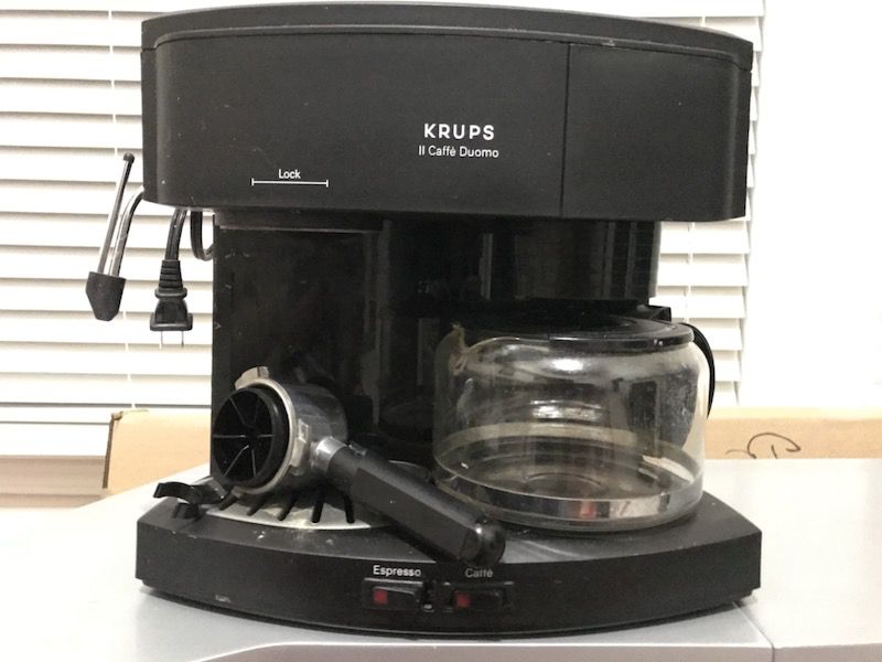 Open Box: KRUPS 985-42 II Espresso/Cappuccino Coffee Machine Black 