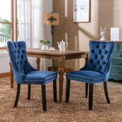 NEW WAYFAIR Modern, High-end Tufted Solid Wood Contemporary Velvet Upholstered Chairs