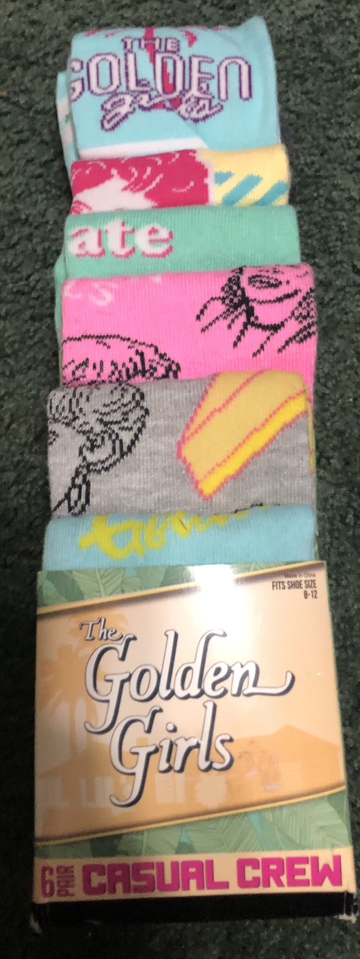 BIOWORLD GOLDEN GIRLS SOCKS 5 PAIR NEW