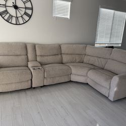 Fabric Reclining Couch 