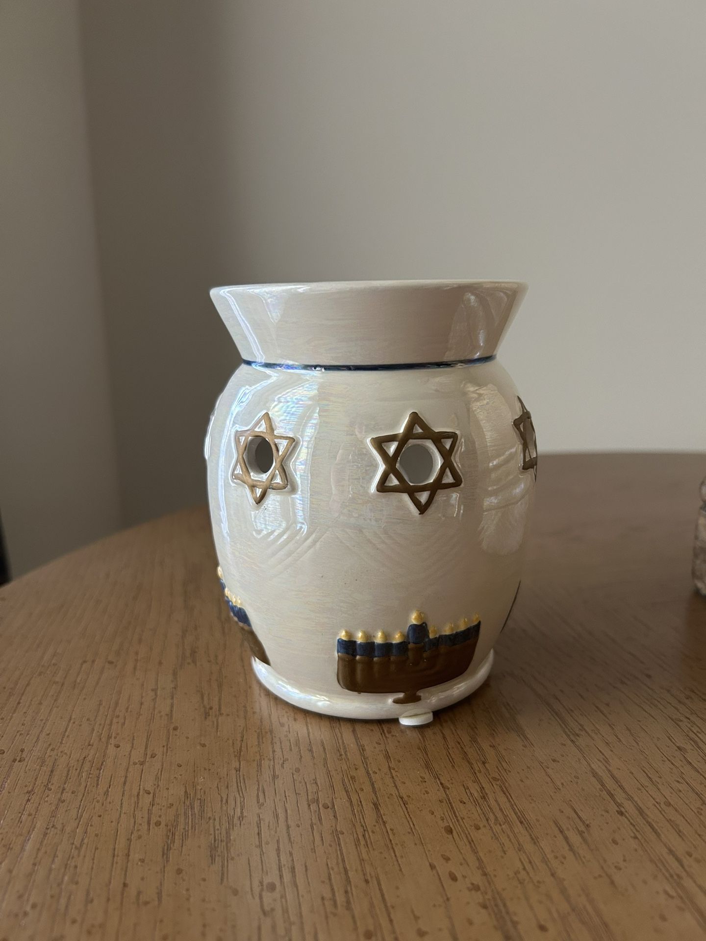 Yankee Candle Hanukkah Menorah/Star of David Tea Light Candle Holder