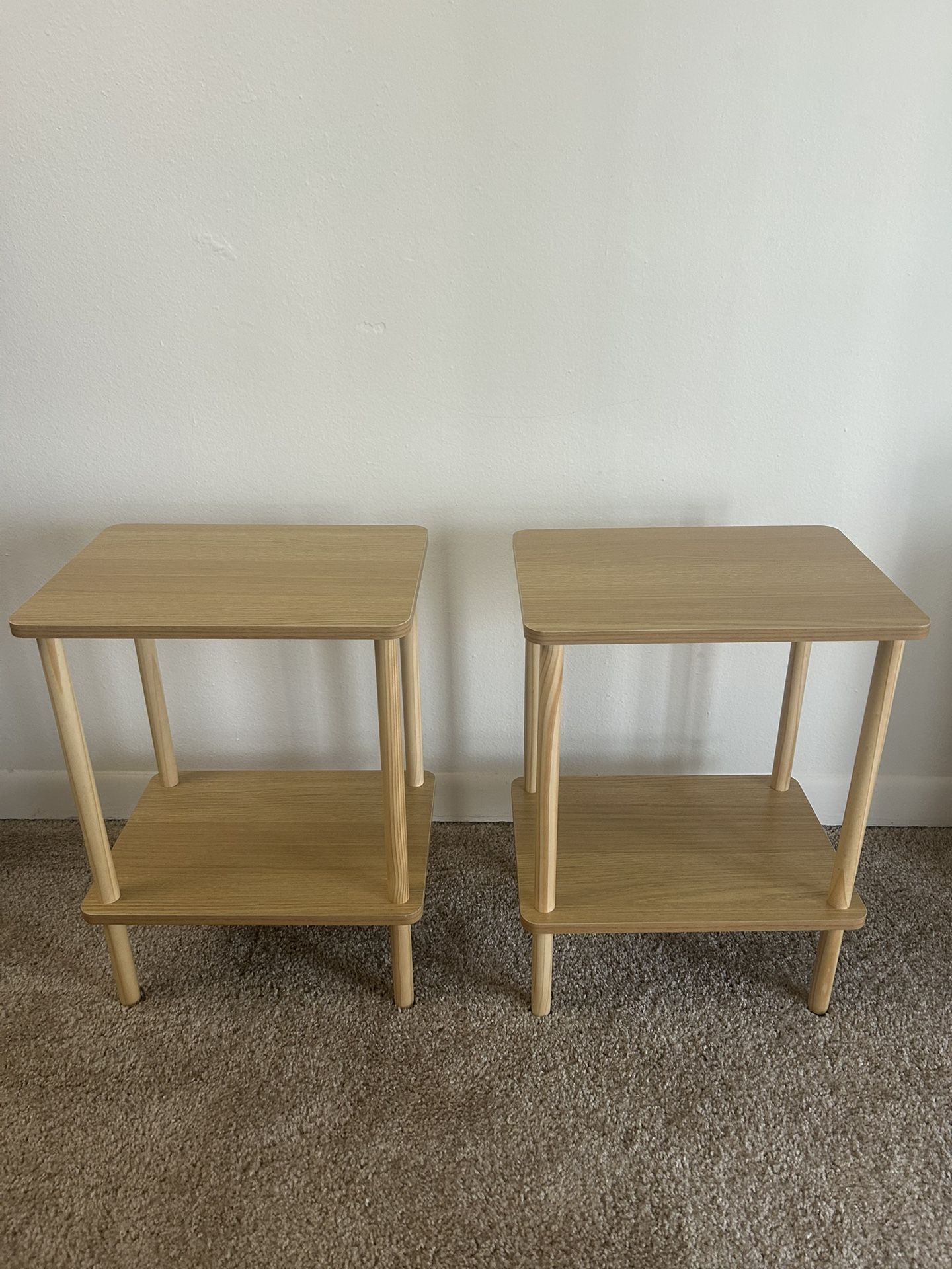 2 Tier End Table Set of 2