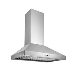 Best WPP9IQ36SB Wall Mount Chimney Range Hood, 36 Inch