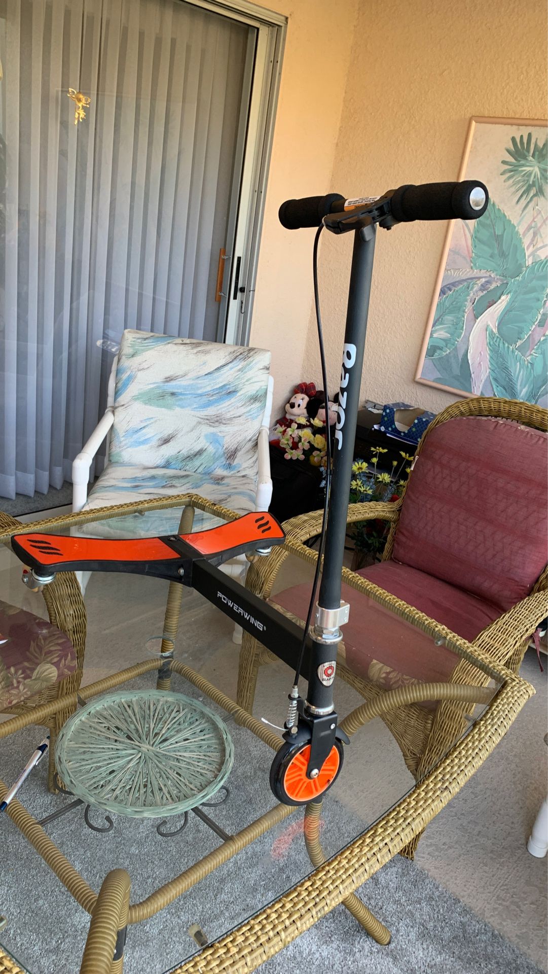 Razor power wing orange scooter! Like new .