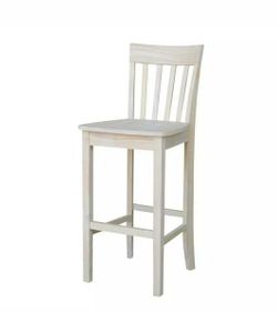 30 in slatback stool unfinished