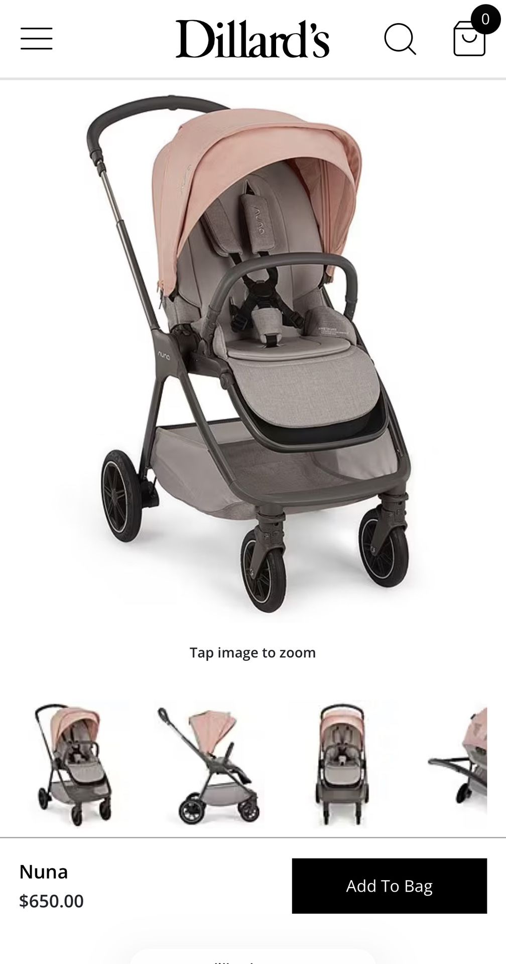 Nuna Pink Edgehill Stroller