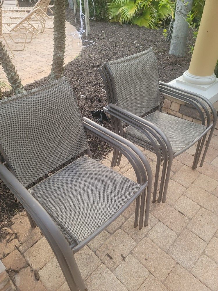 Chairs And Tables.  Outdoors And Pool Area 