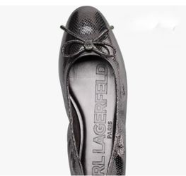 Karl Lagerfeld Women’s Gray Ballet Flat Size 7.5