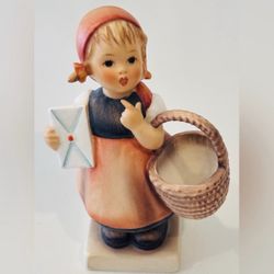 Original Vintage Porcelain Goebel Hummel Meditation Figurine W. Germany MARKED W